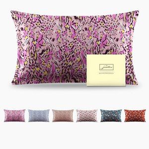 Mulberry Silk Pillowcase for Hair & Skin - Standard - Wild Leopard Print